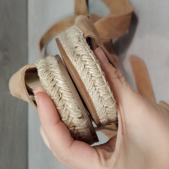 Splendid Womens Tereza Espadrille Lace Up Gladiator Suede Flats sandals sz 9.5 - Picture 9 of 12
